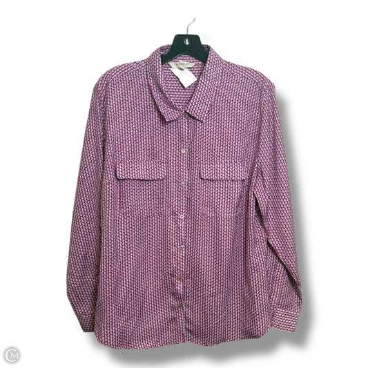 Top Long Sleeve Basic By Liverpool In Multi-colored, Size: L