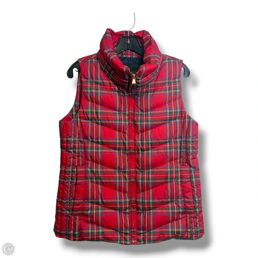 Vest Puffer & Quilted By Talbots In Plaid Pattern, Size: Mp