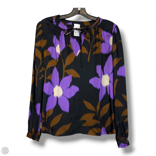 Top Long Sleeve By Velvet By Graham & Spencer In Floral Print, Size: S