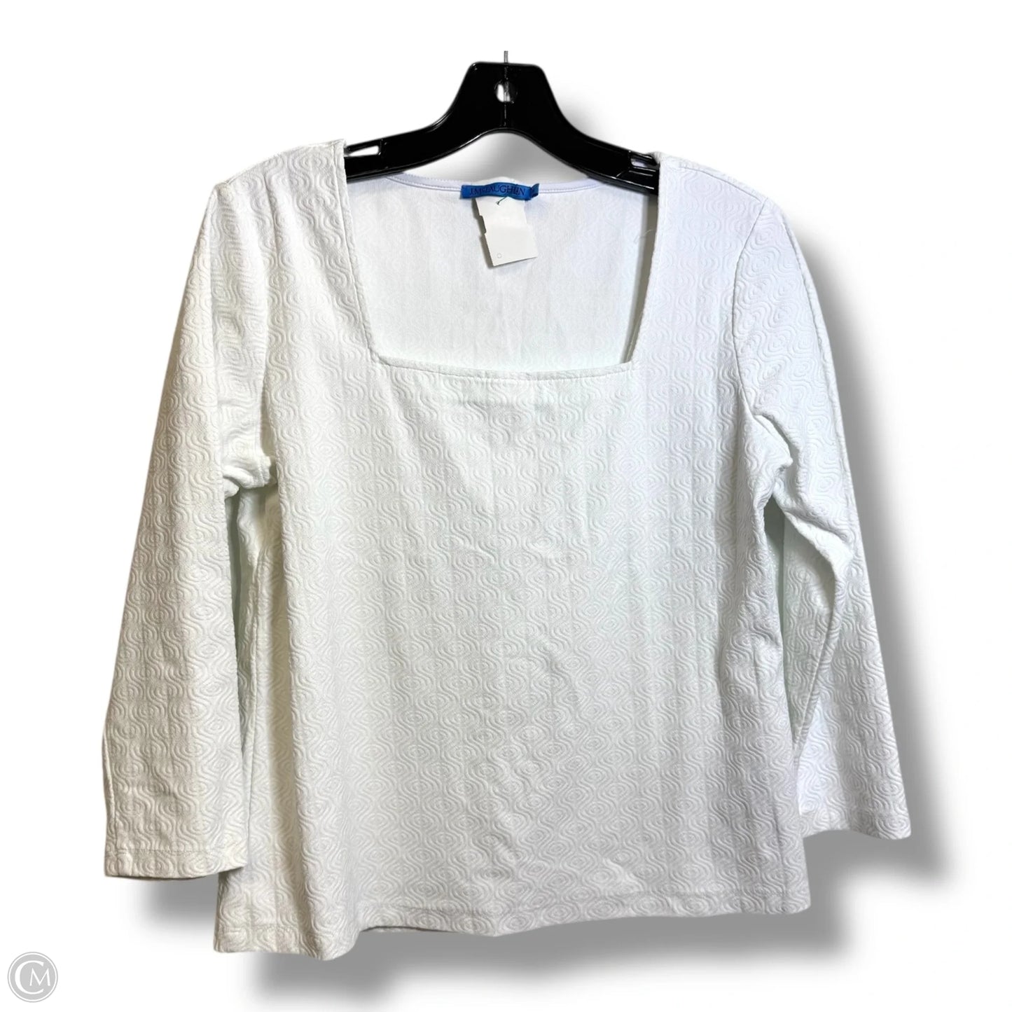 Top Long Sleeve By J Mclaughlin In White, Size: M