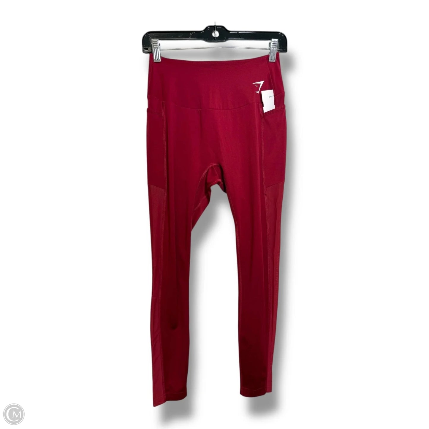 Athletic Leggings By Gym Shark In Red, Size: M