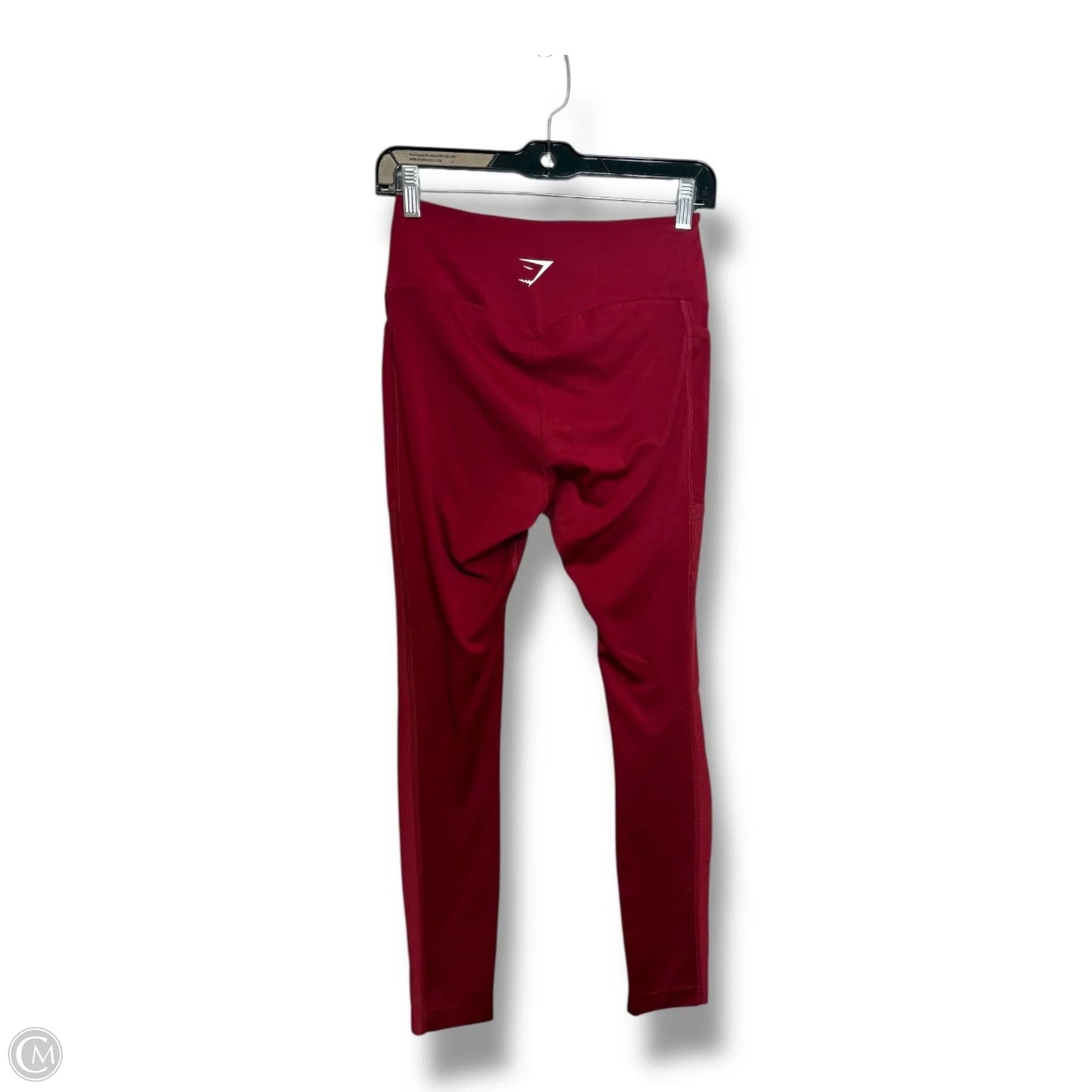 Athletic Leggings By Gym Shark In Red, Size: M