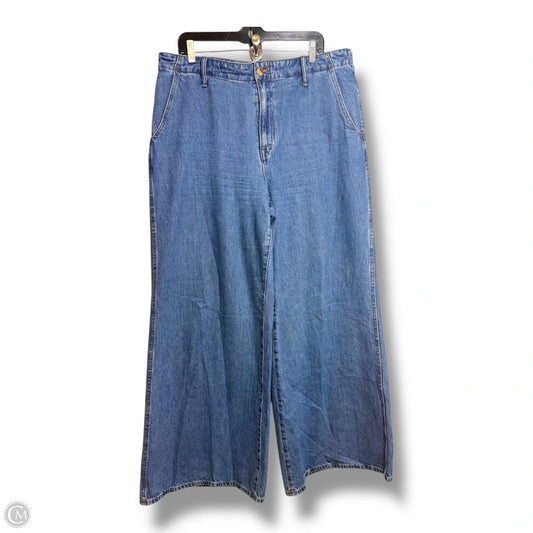 Jeans Wide Leg By Madewell In Blue Denim, Size: 12