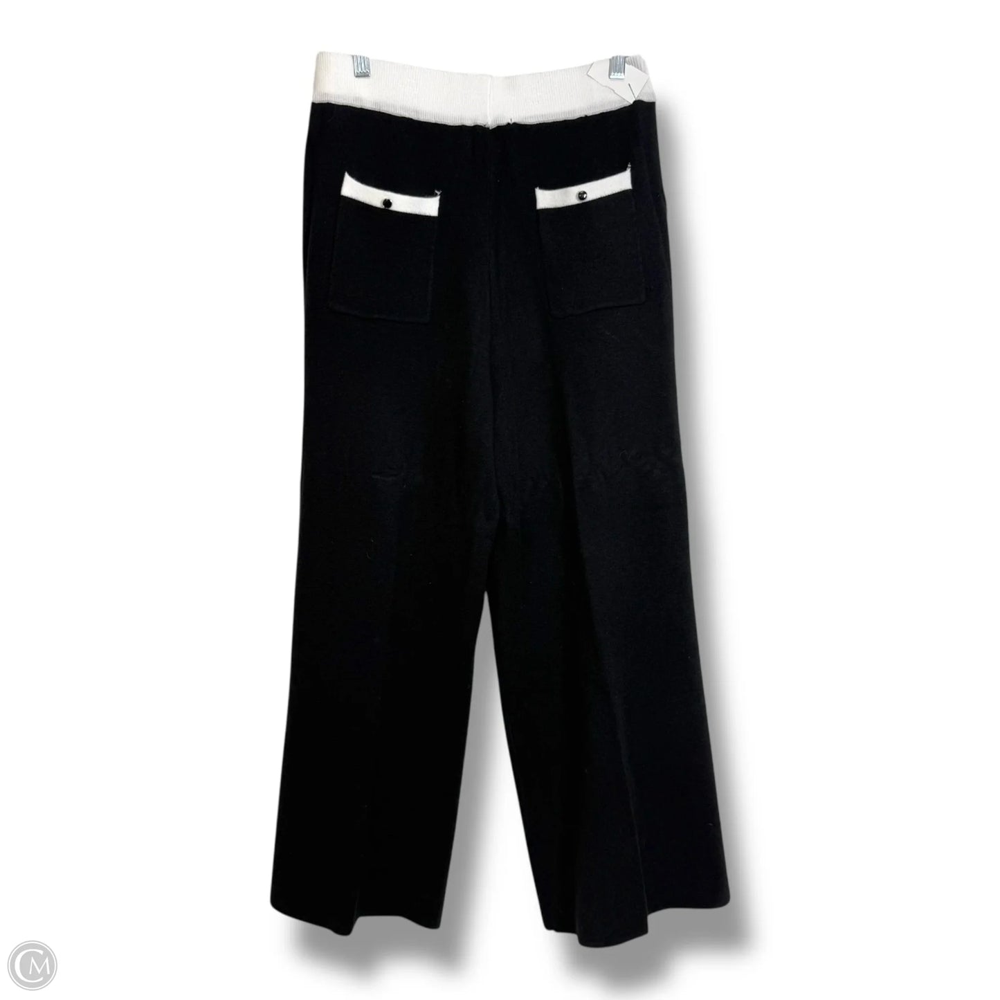 Pants Set 2pc By Clothes Mentor In Black & White, Size: L