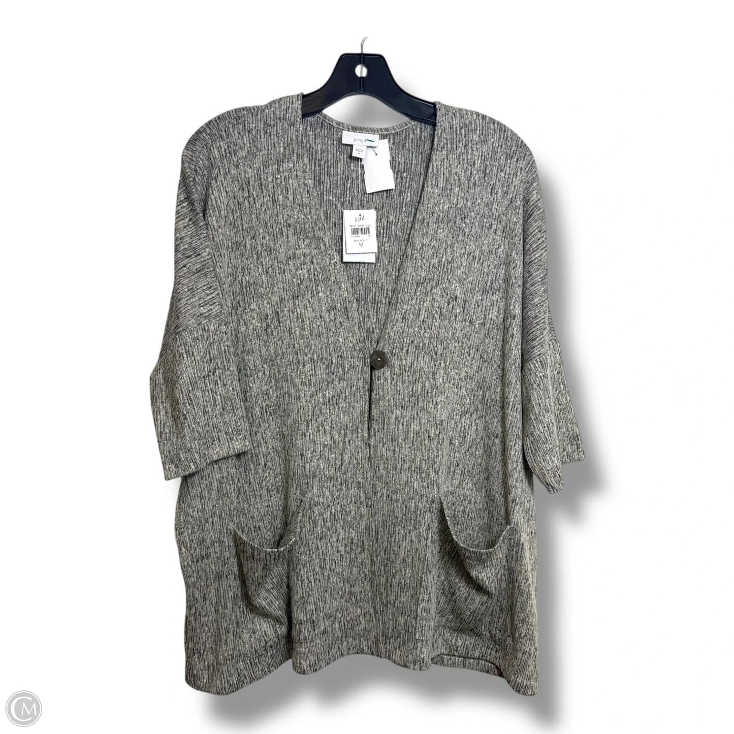 Cardigan By J. Jill In Grey, Size: M