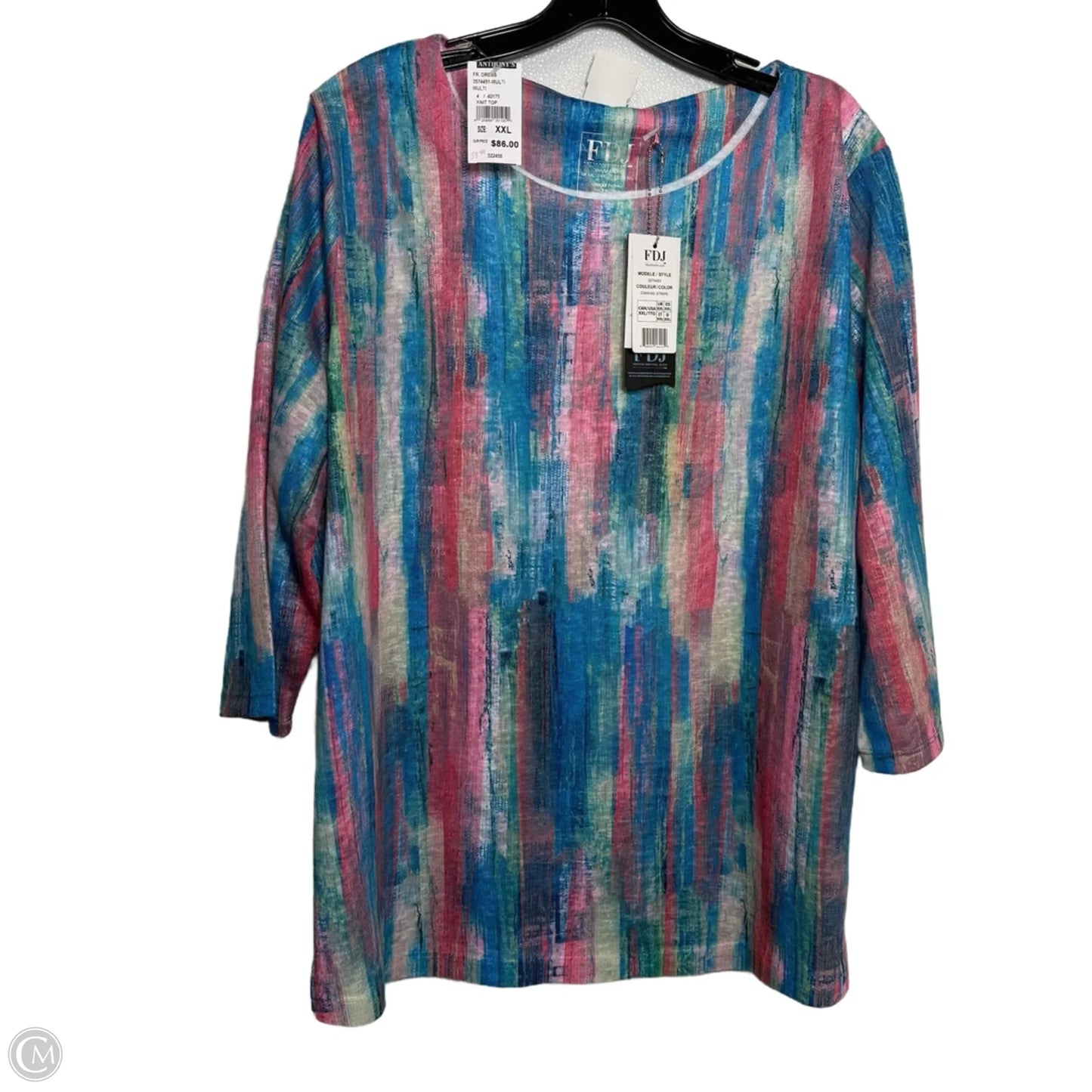 Top Long Sleeve Basic By French Dressing In Multi-colored, Size: Xxl