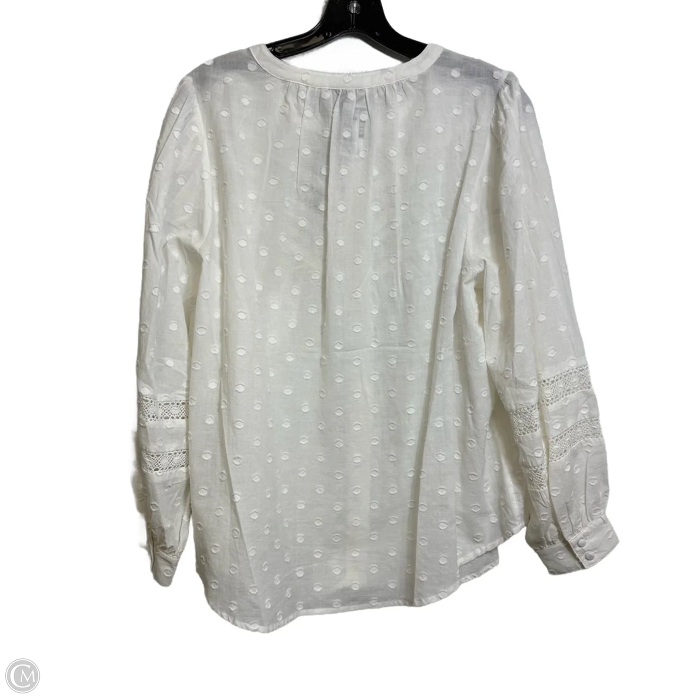 Top Long Sleeve By Torrid In White, Size: L