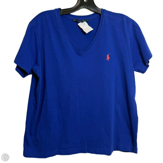 Top Short Sleeve Basic By Ralph Lauren Blue Label In Blue, Size: Xl