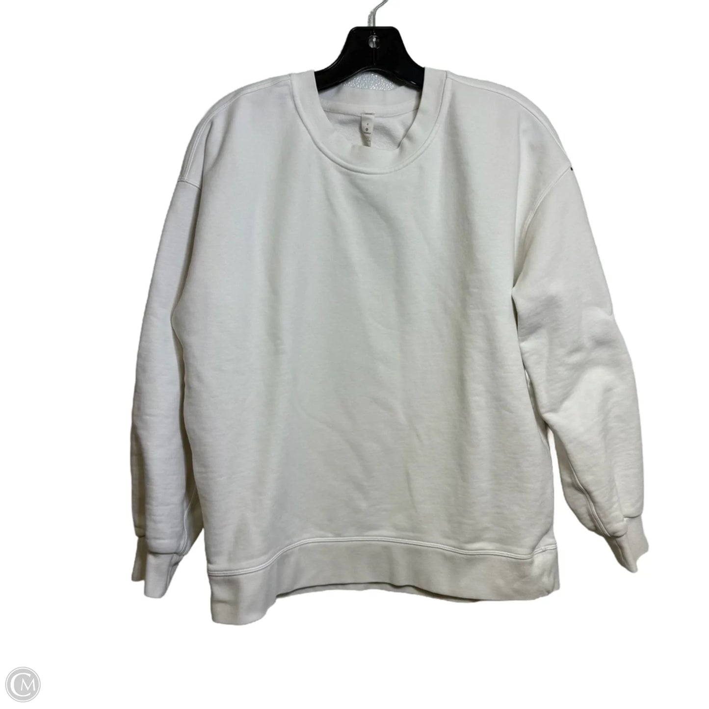 Sweatshirt Crewneck By Lululemon In White, Size: 4