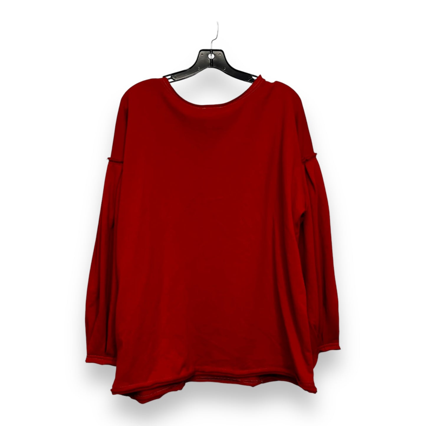 Top Long Sleeve Basic By Clothes Mentor In Orange, Size: M