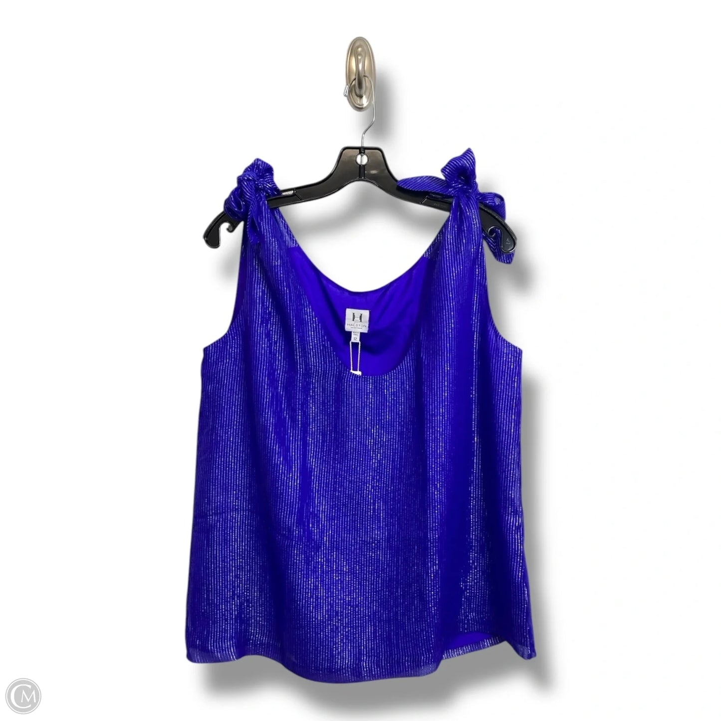 Top Sleeveless By Halston In Purple, Size: 12
