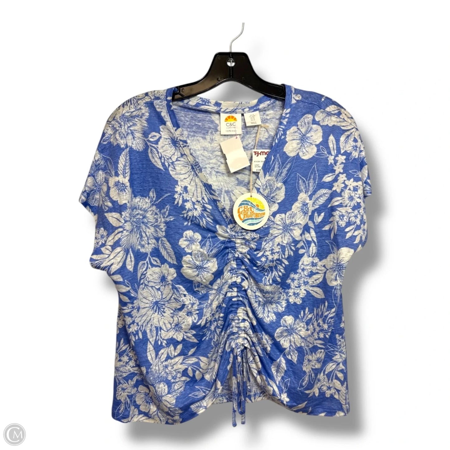 Top Short Sleeve By Cc In Floral