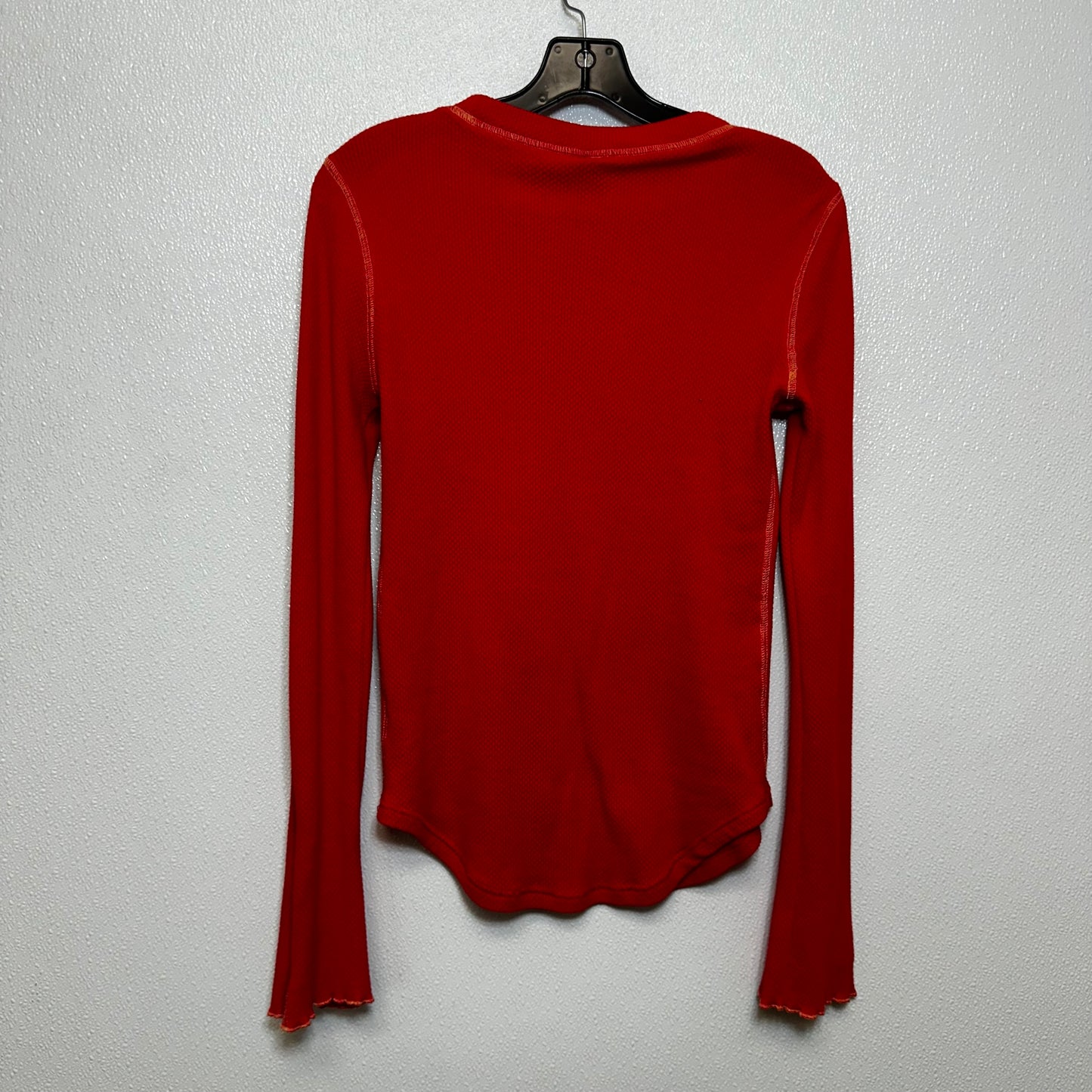 Top Long Sleeve Basic By Free People In Red, Size: M