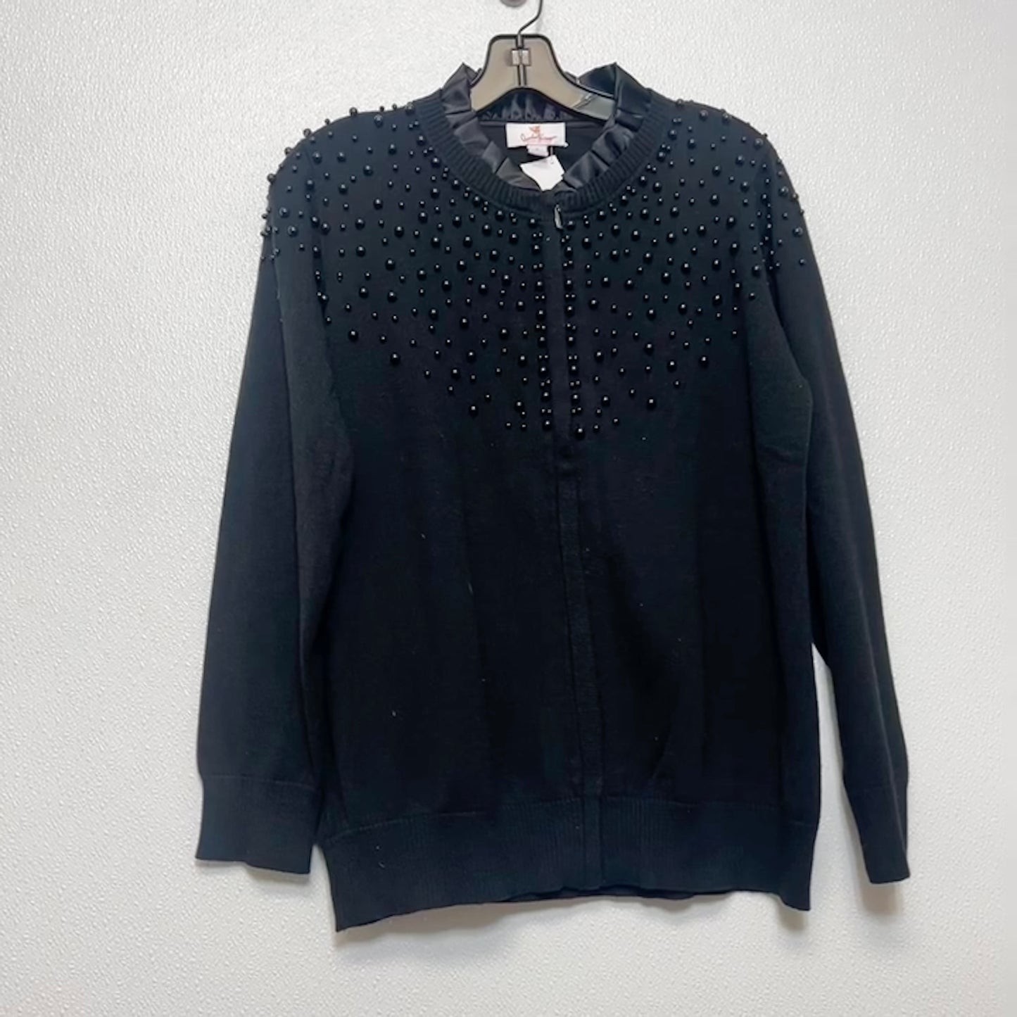 Sweater By Quaker Factory In Black, Size: S