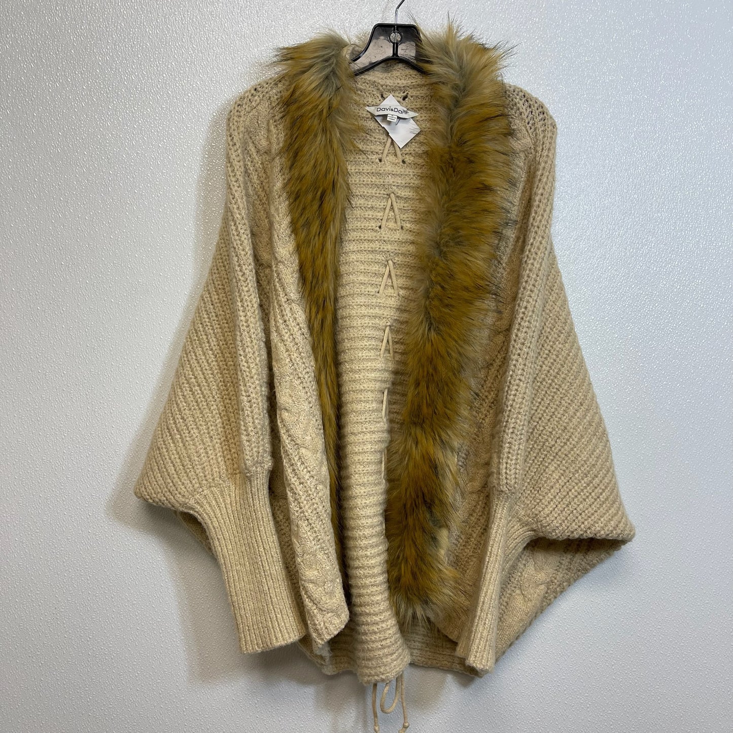 Cardigan By DAVI & DANI  In Tan, Size: S