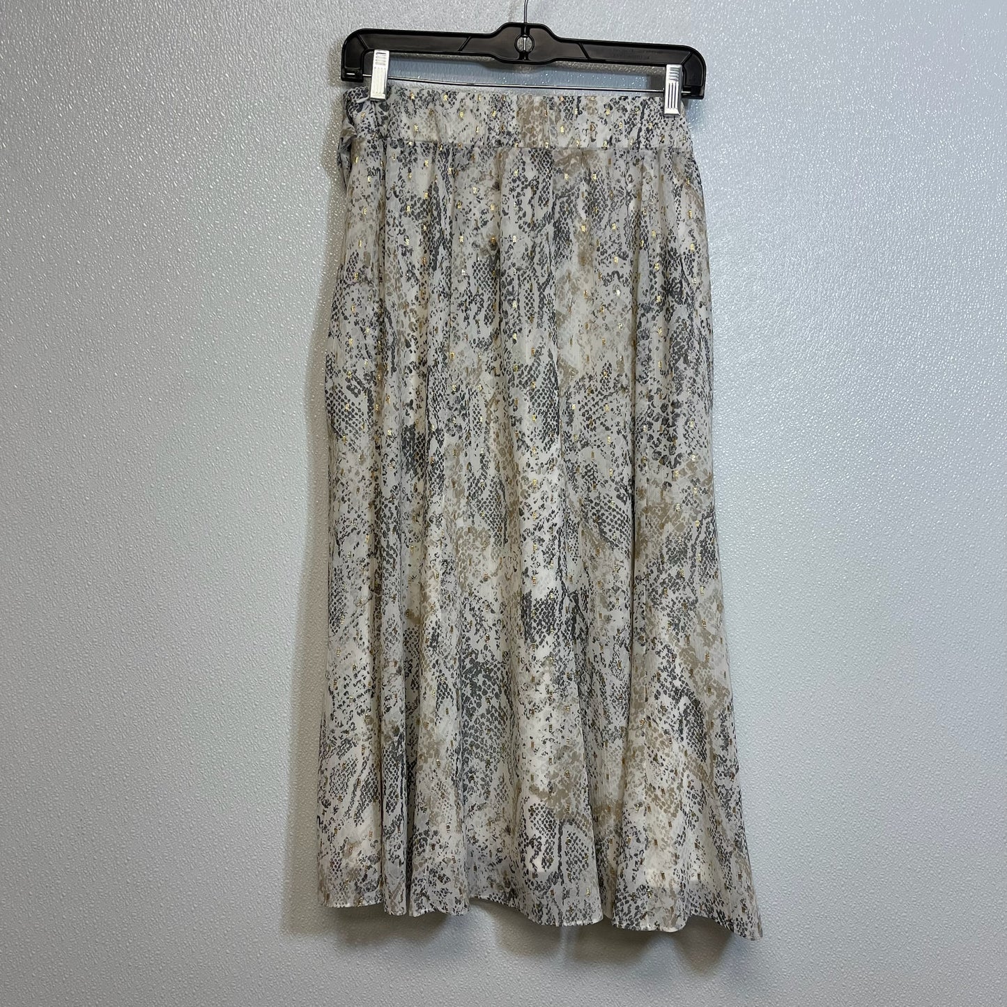 Skirt Maxi By Chicos O In Snakeskin Print, Size: Xl