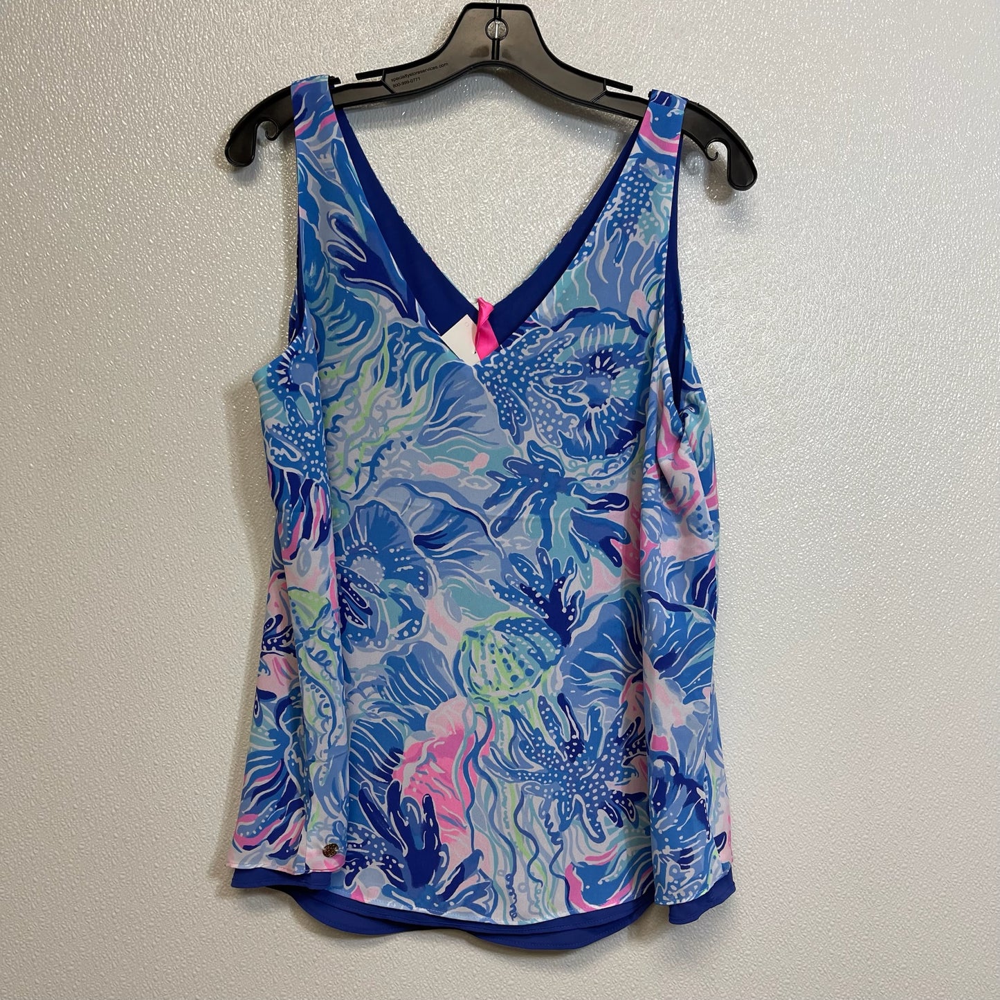 Top Sleeveless By Lilly Pulitzer In Blue, Size: M