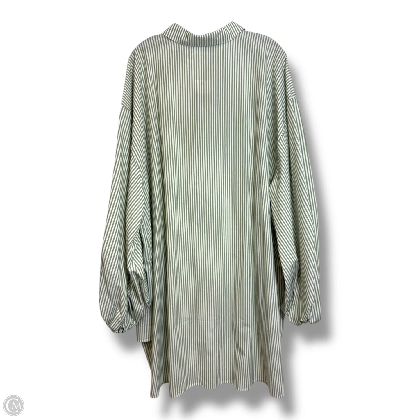 Top Long Sleeve By Eloquii In Striped Pattern, Size: 28