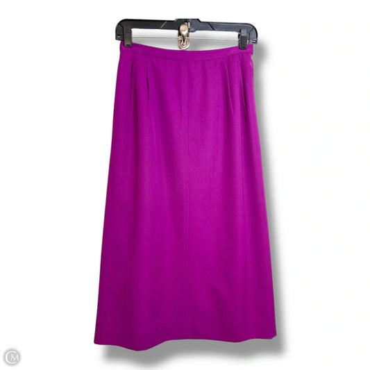 Skirt Luxury Designer By Ferragamo In Purple, Size: 8