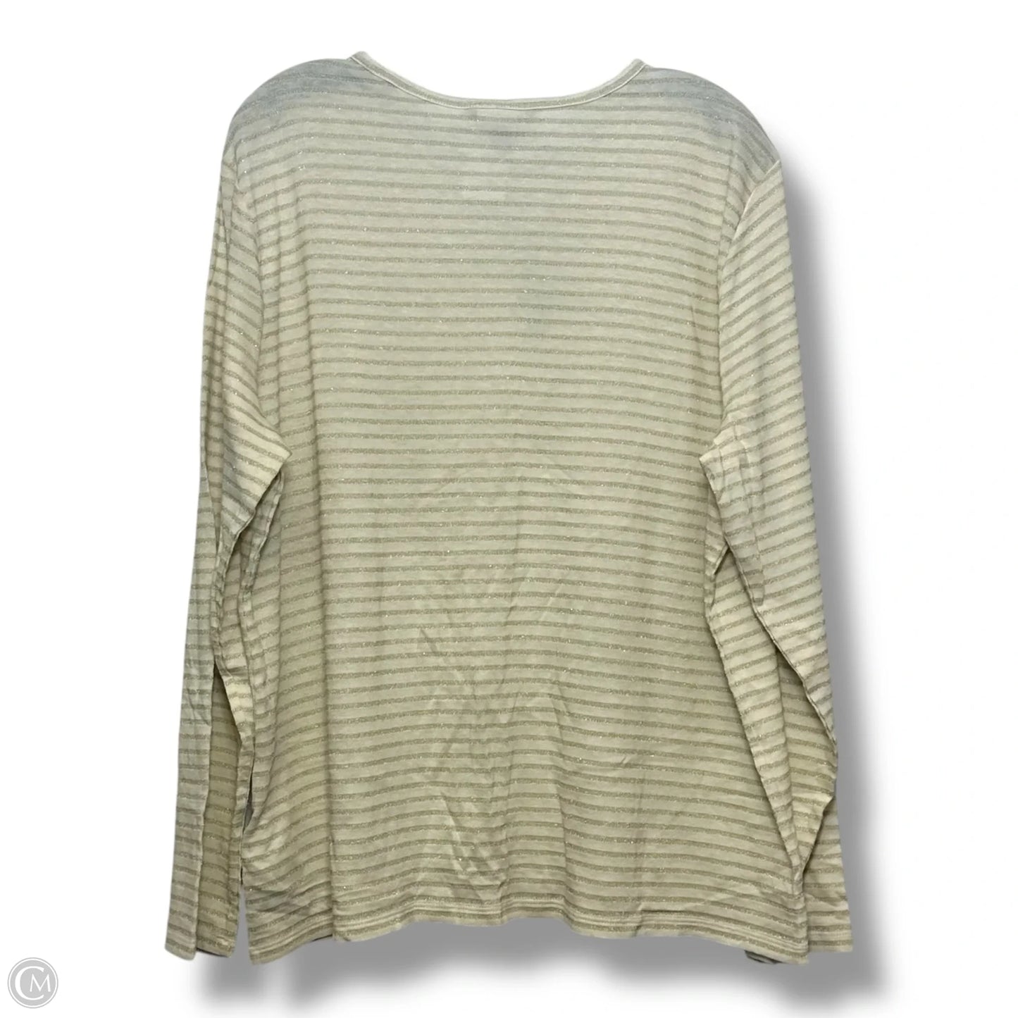 Top Long Sleeve By Lauren By Ralph Lauren In Striped Pattern, Size: 3x