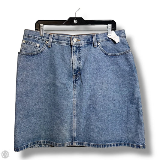 Skirt Midi By Tommy Hilfiger In Blue Denim, Size: 16