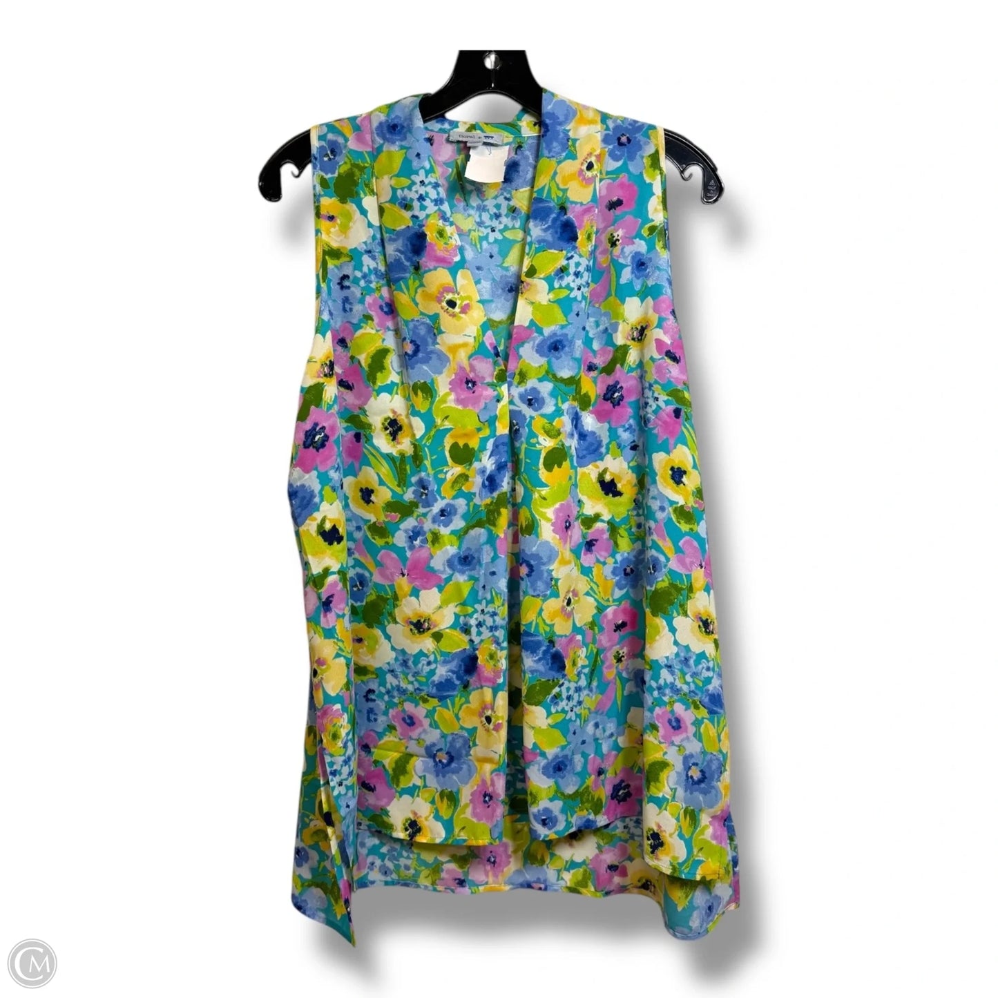 Top Sleeveless By Clothes Mentor In Floral Print, Size: L