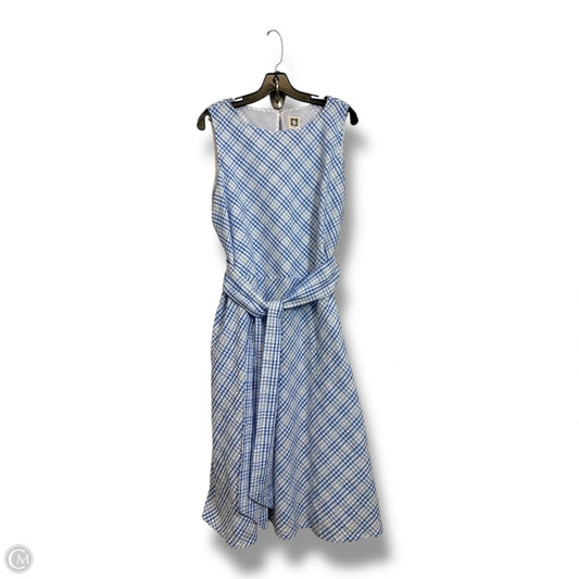 Dress Casual Maxi By Anne Klein In Checkered Pattern, Size: 16