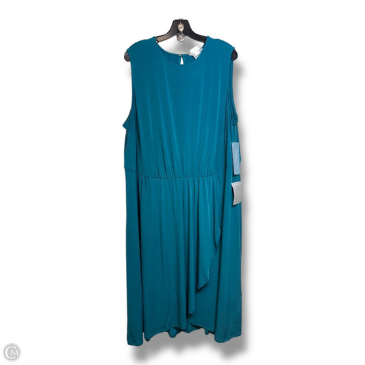 Dress Casual Midi By London Times In Green, Size: 30