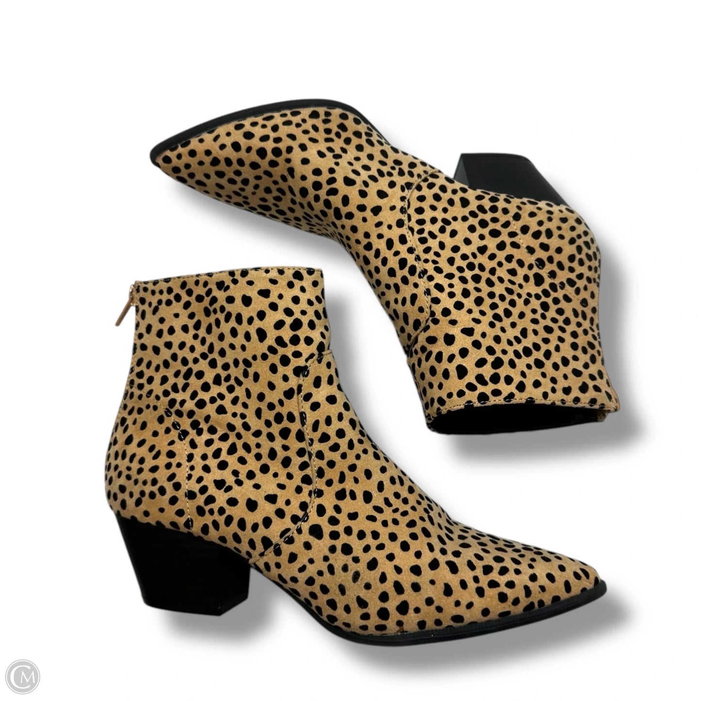 Boots Ankle Flats By Qupid In Leopard Print, Size: 7