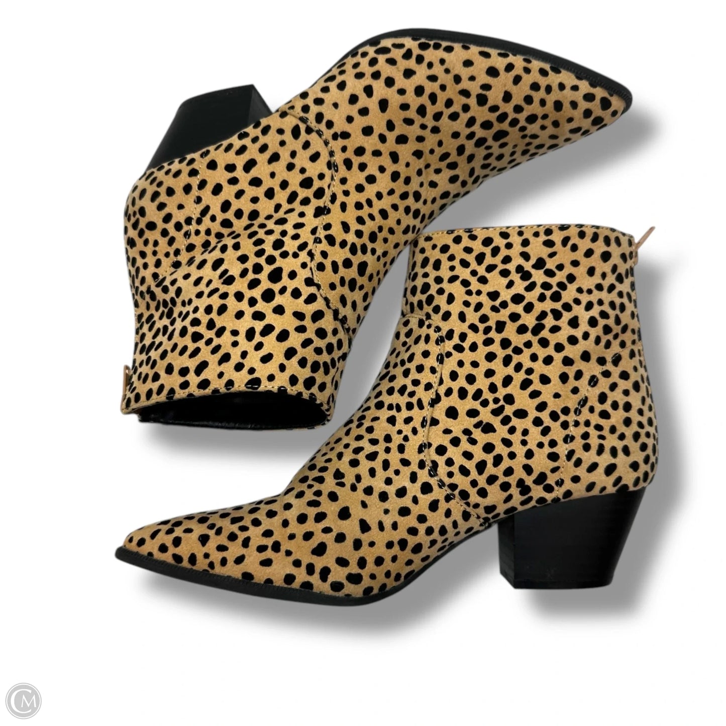 Boots Ankle Flats By Qupid In Leopard Print, Size: 7