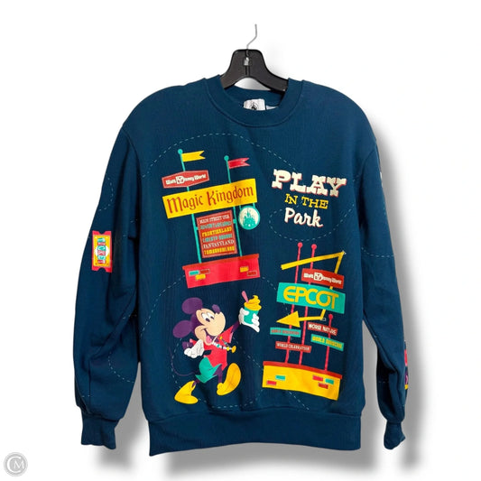 Sweatshirt Crewneck By Disney Store In Blue, Size: S