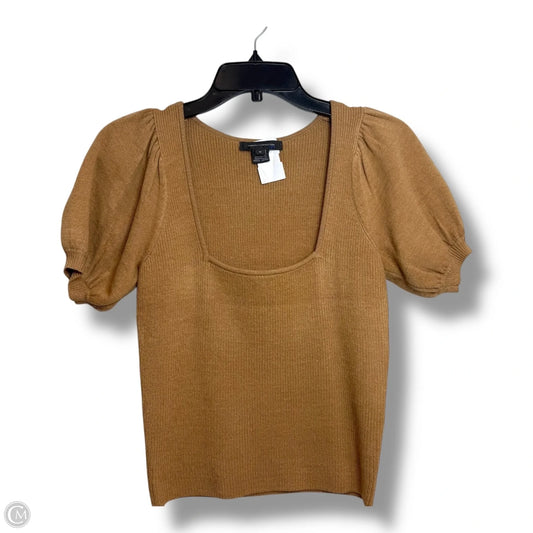 Top Short Sleeve By French Connection In Tan, Size: S