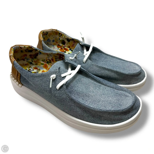 Shoes Flats By Clothes Mentor In Blue, Size: 10