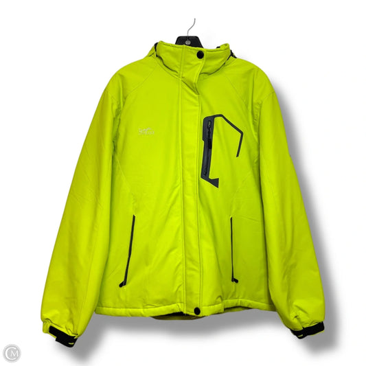 Jacket Puffer & Quilted By Clothes Mentor In Green, Size: L