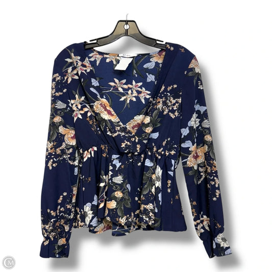 Top Long Sleeve By Cupshe In Geometric Pattern, Size: S