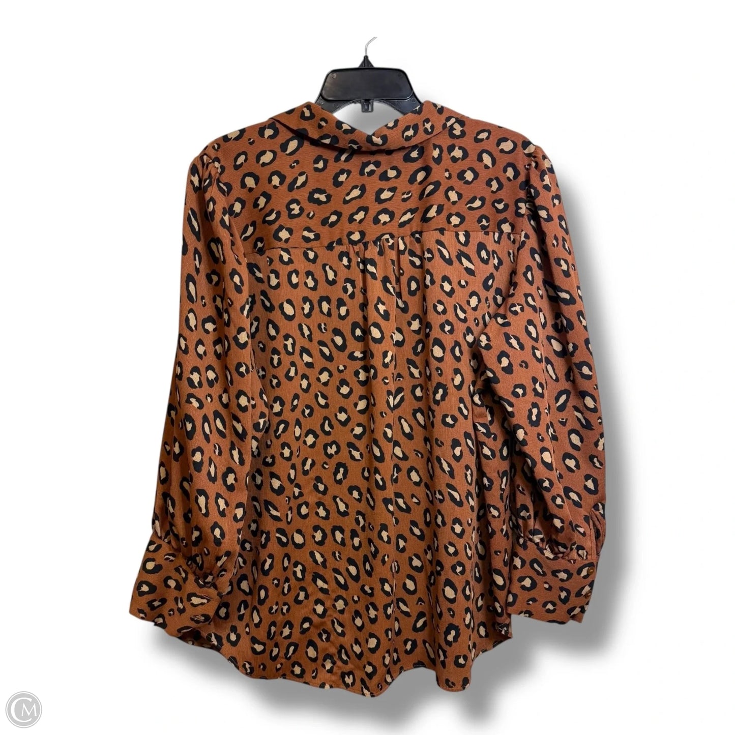 Top Long Sleeve Basic By Ann Taylor In Leopard Print, Size: Xl