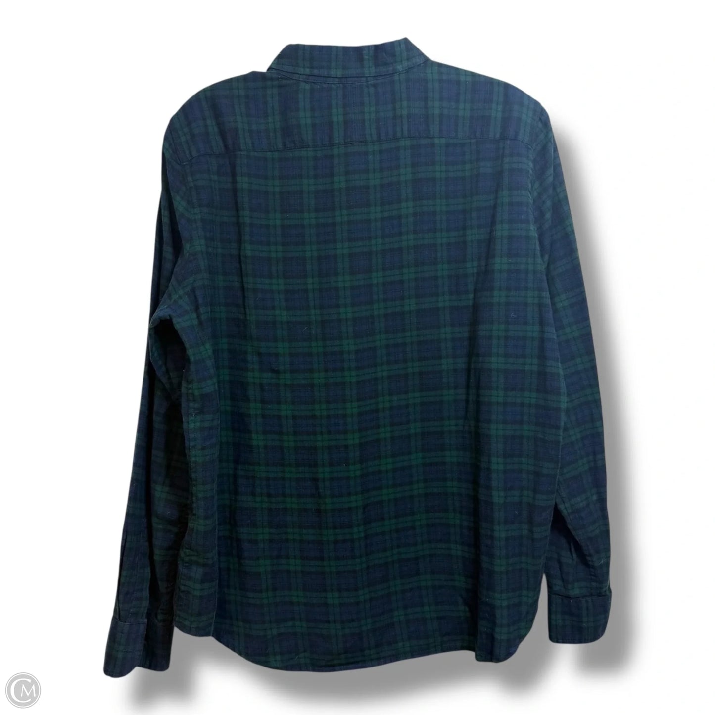 Top Long Sleeve By Lauren By Ralph Lauren In Plaid Pattern, Size: Xl