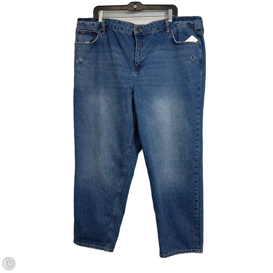 Jeans Straight By Boden In Blue Denim, Size: 16