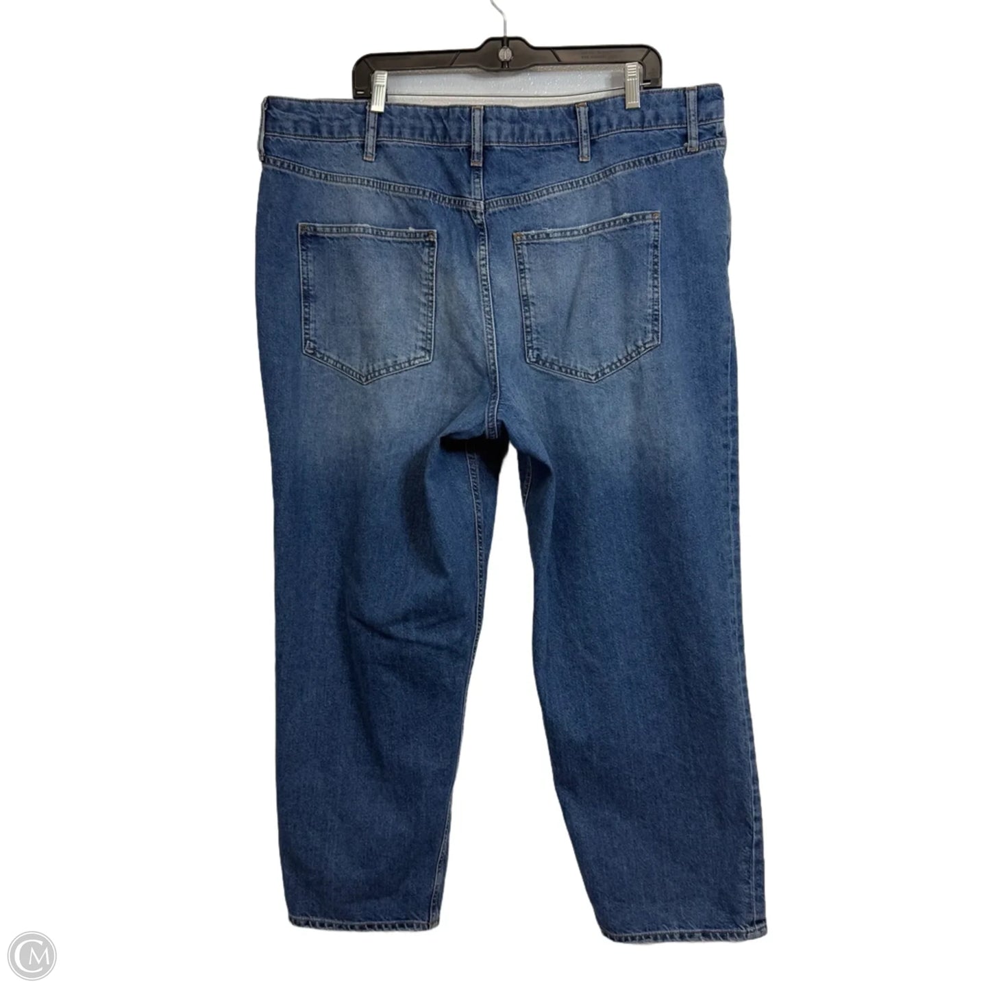 Jeans Straight By Boden In Blue Denim, Size: 16