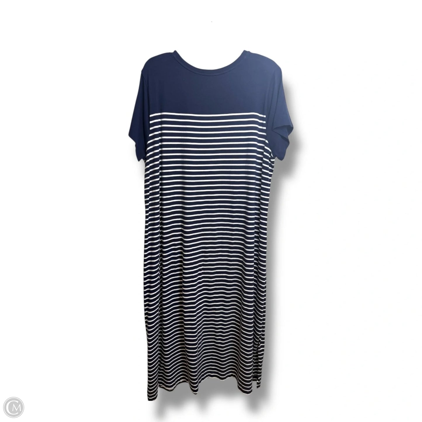 Dress Casual Maxi By Vineyard Vines In Striped Pattern, Size: 2x