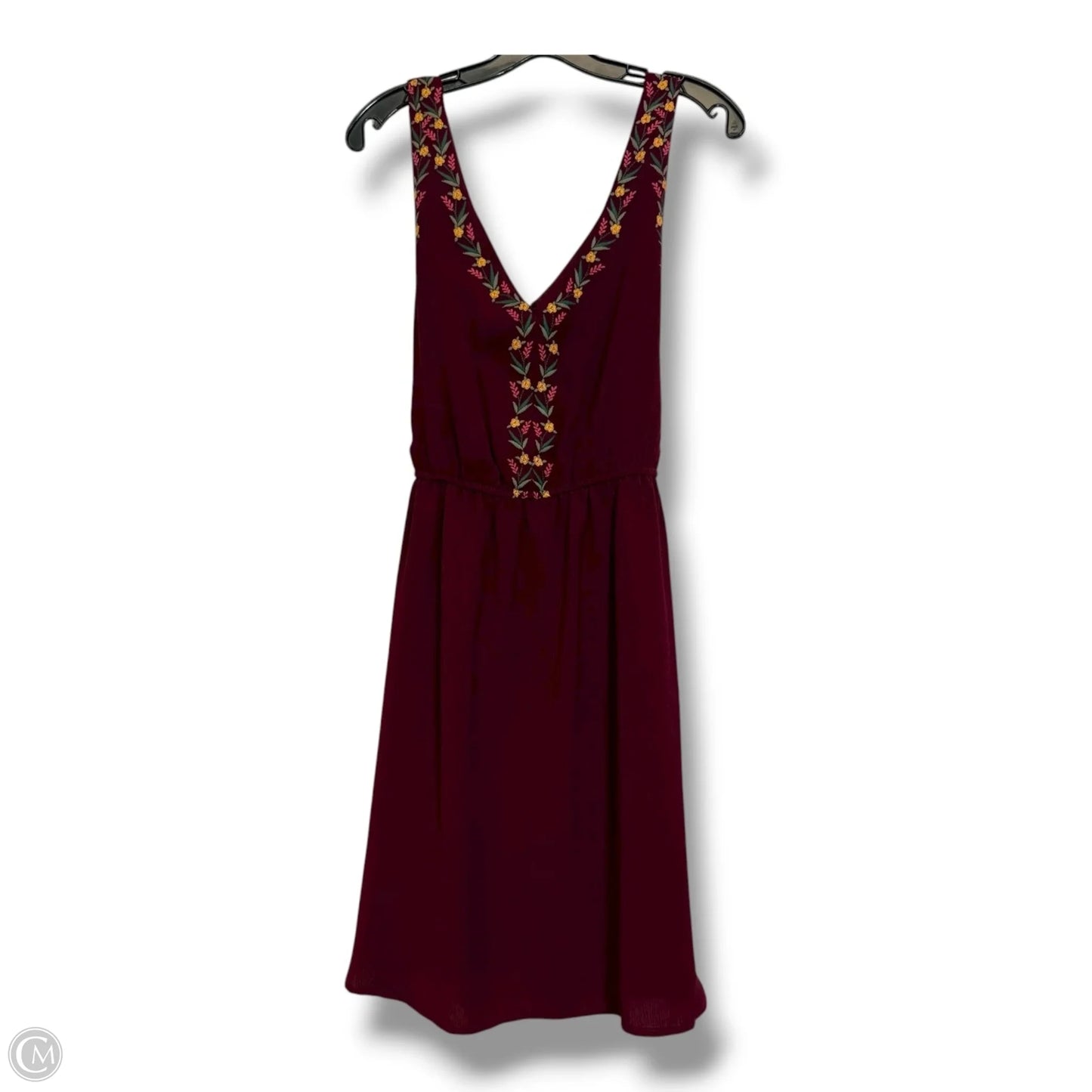 Dress Casual Short By My Michele In Maroon, Size: Xl