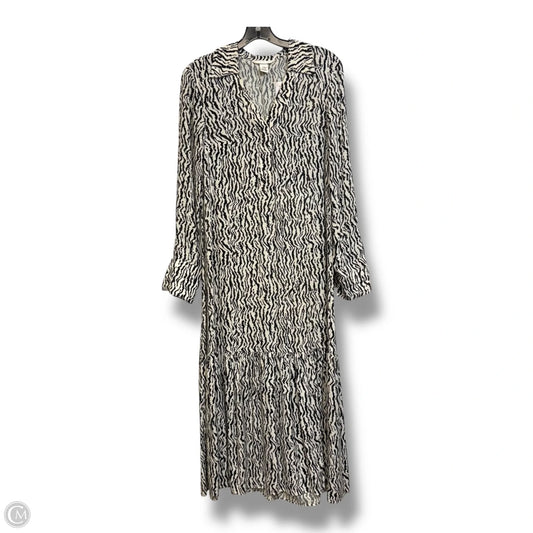 Dress Casual Maxi By H&m In Black & White, Size: Xs