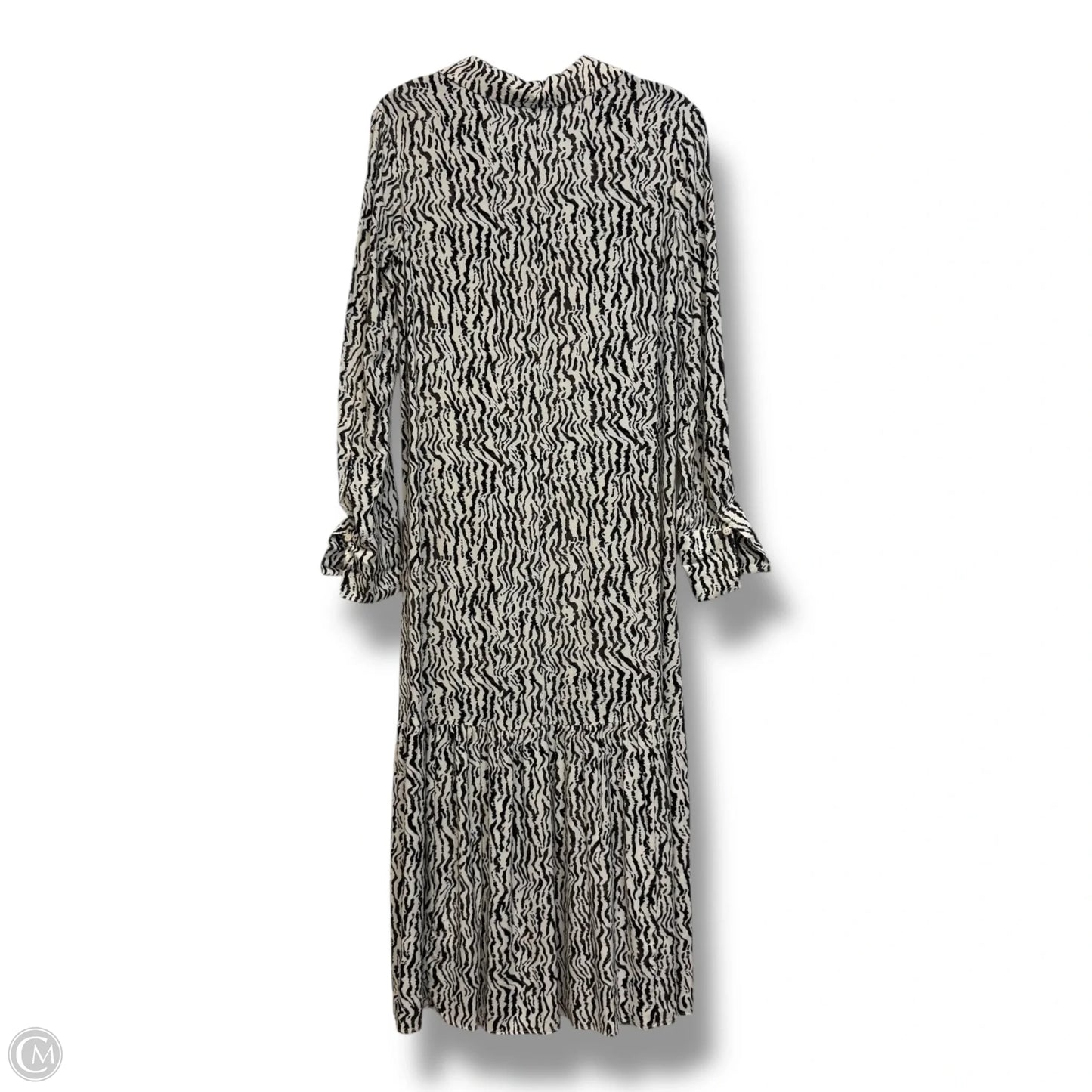 Dress Casual Maxi By H&m In Black & White, Size: Xs