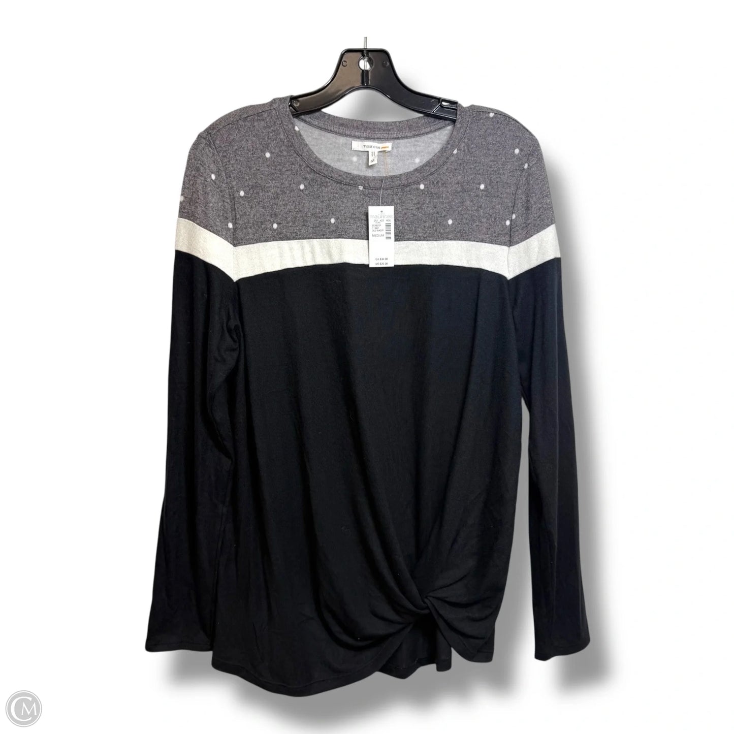 Top Long Sleeve By Maurices In Navy, Size: M