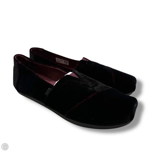 Shoes Flats By Toms In Maroon, Size: 8