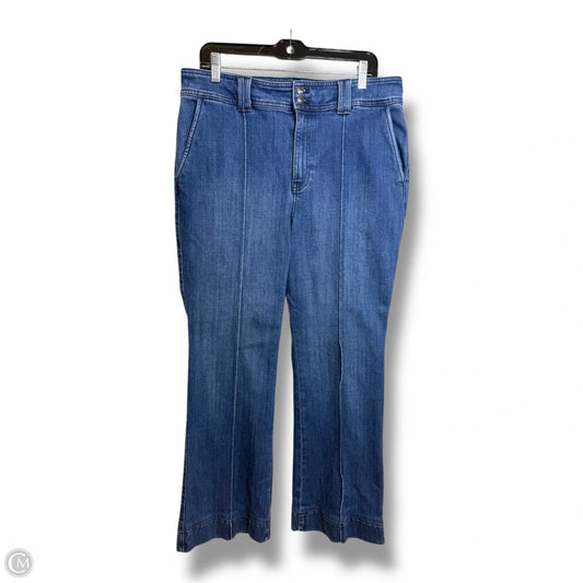 Jeans Wide Leg By Talbots In Blue Denim, Size: 12