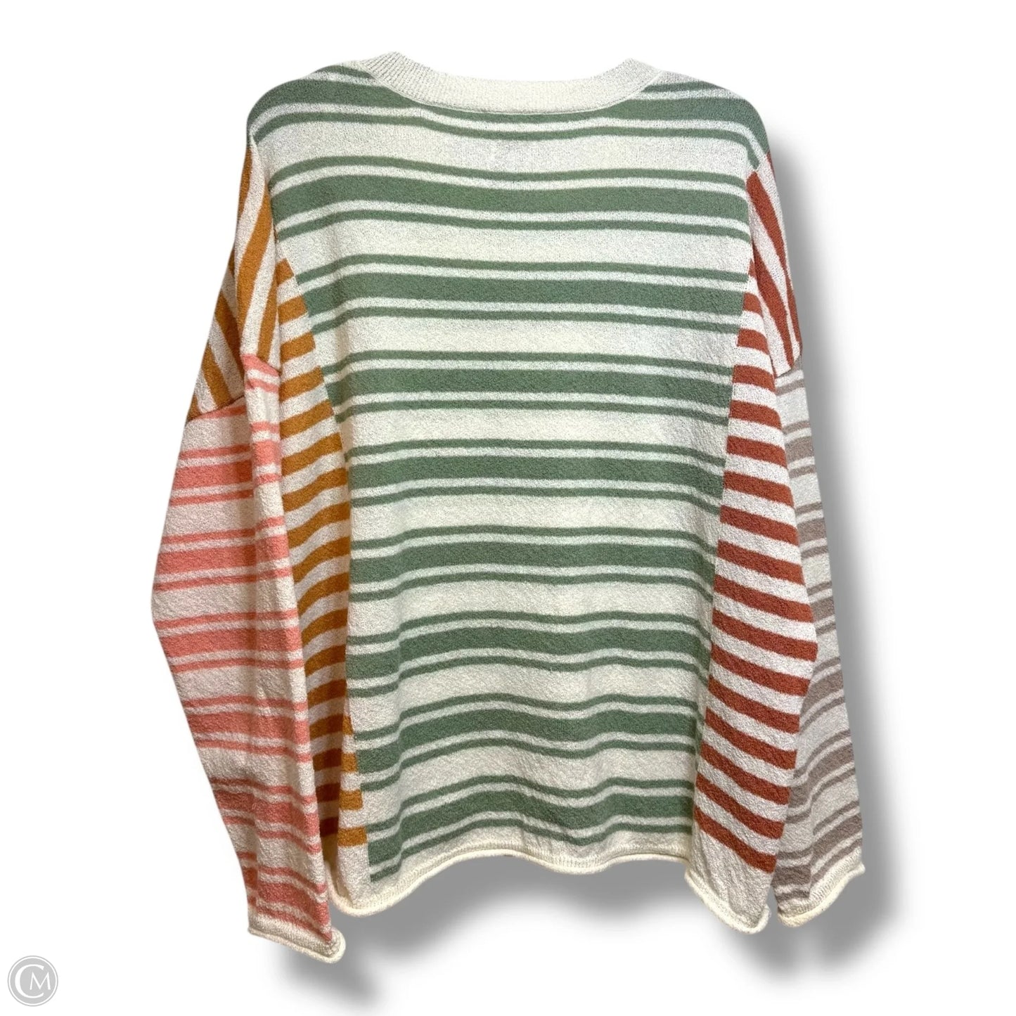 Top Long Sleeve By Loveriche In Striped Pattern, Size: 1x