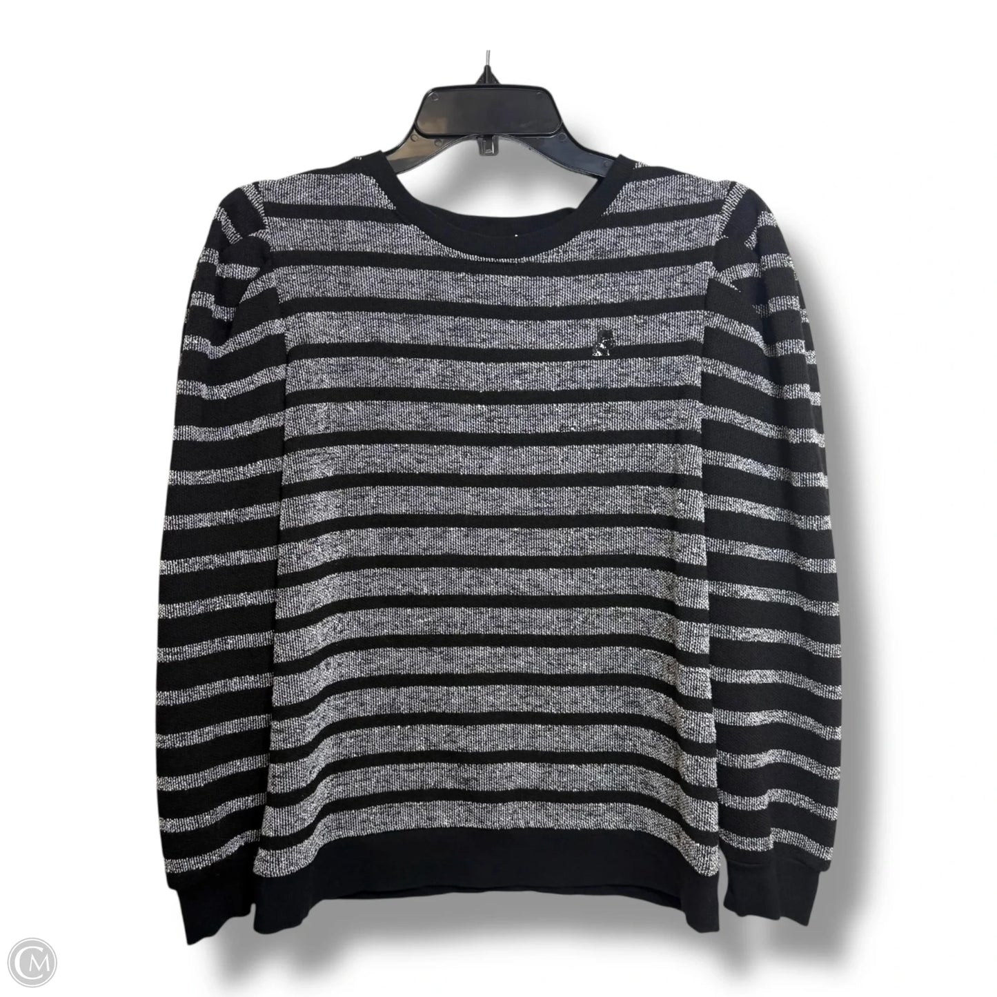 Top Long Sleeve Designer By Karl Lagerfeld In Black, Size: Xs