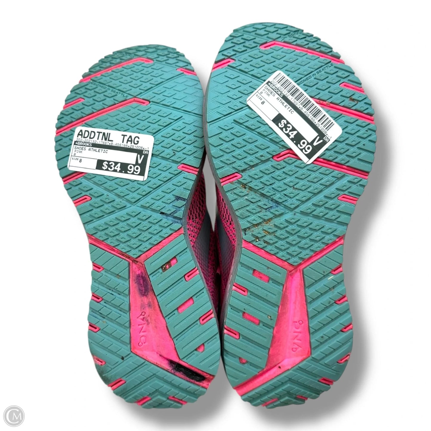 Shoes Athletic By Brooks In Pink, Size: 8