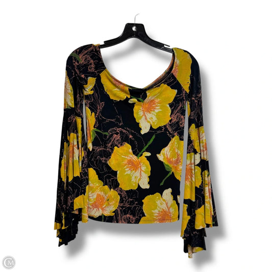 Top Long Sleeve By We The Free In Floral Print, Size: Xs